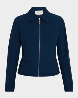 Zip-Front Tailored Jacket