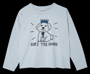 The Campamento - Tee-shirt col rond imprimé en coton bio - Taille 4ans - Bleu