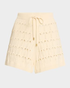 Rhiannon Pointelle Drawstring Shorts