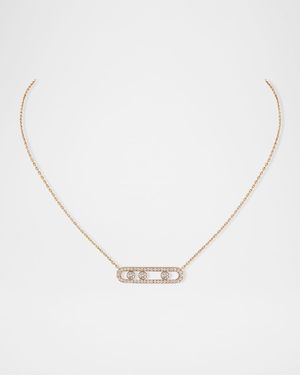 MOVE PAVE DIAMOND NECKLACE