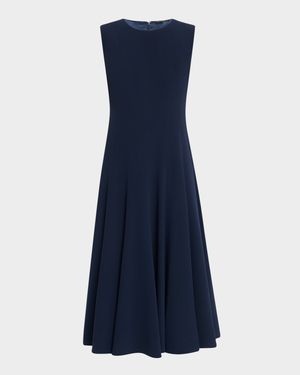 Zalea Sleeveless A-Line Midi Dress