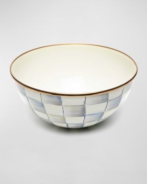 Sterling Check Enamel Everyday Bowl, Small