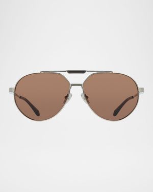 Men's Gancino Titanium Aviator Sunglasses