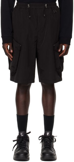 WOOYOUNGMI Black Drawstring Shorts