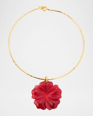 Ruby Quartz Flower Collar