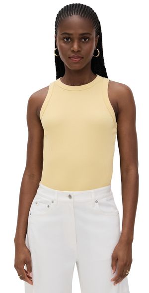 Veronica Beard Jean Cropped Jordyn Tank Chamomile XL