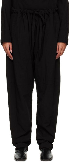 LEMAIRE Black Relaxed Lounge Pants