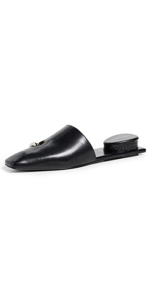Tory Burch Pierced Mules Perfect Black/Silver 7