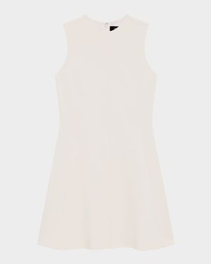 Crepe A-Line Mini Dress
