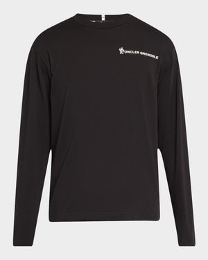 Men's Cotton Logo Long-Sleeve T-Shirt