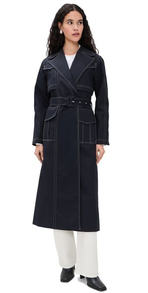 ALIGNE Elsa Trench Coat Navy 6