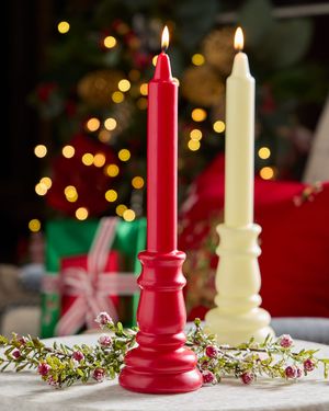 Candlestick-Shaped Candle, Magenta