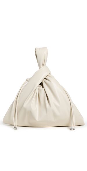 Nanushka Jen Drawstring Large Bag Chalk One Size