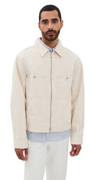 Knickerbocker Pacific Denim Zip Jacket Ecru L