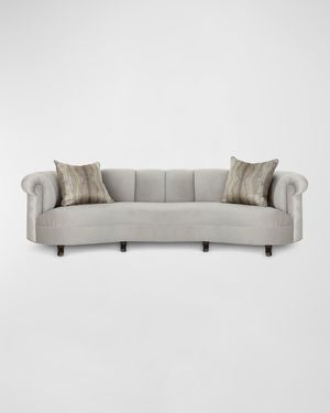 Audrey Channel Tufted Sofa 123"