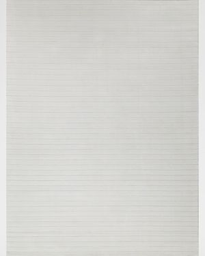 Amani Hand-Loomed White Rug, 4' x 6'