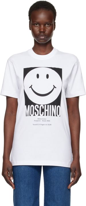 Moschino White Smiley T-shirt