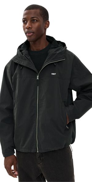Obey Vista Nylon Technical Jacket Black S