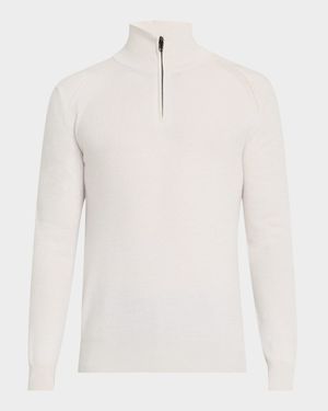 Men's Cashmere Quarter-Zip Sweater