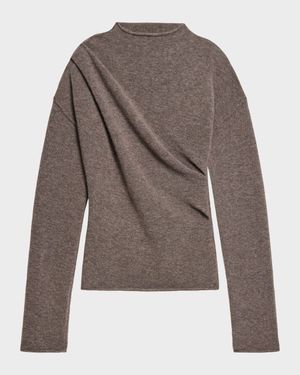 Slouchy Crewneck Twist Sweater