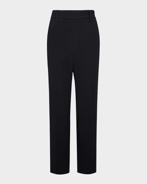 Mid-Rise Tapered Pull-On Pants