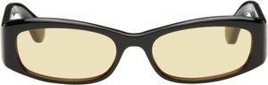 Port Tanger SSENSE Exclusive Black Leila Sunglasses