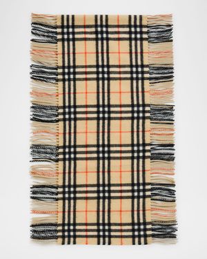 Check Cashmere Happy Scarf
