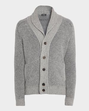 Men's Jacquard Knit Cardigan