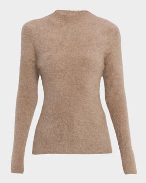 The Miley Brushed Cashmere Crewneck Sweater