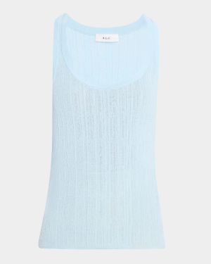 Iris Striped Scoop-Neck Tank Top