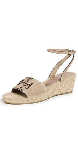 Tory Burch Ines Wedge Espadrilles 50mm Ceramic Taupe 10
