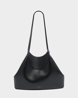 Facet Cabas Small Shoulder Bag in Grain Leather