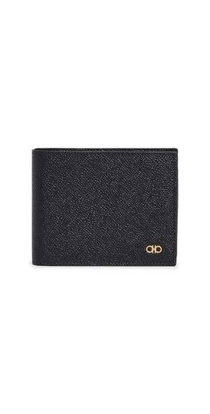 FERRAGAMO Micro Gancio 6CC Bifold Wallet Nero One Size