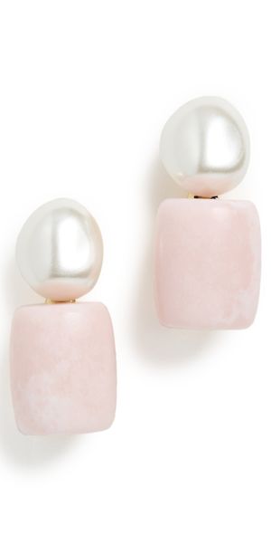 Lele Sadoughi Pebble Stud Earrings Rose One Size