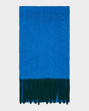 Cloud Cashmere Rib Fringe Scarf