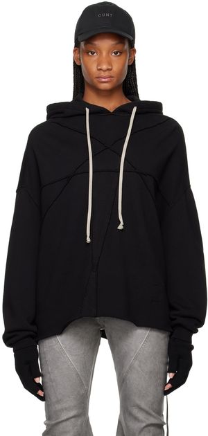 Rick Owens DRKSHDW Pull à capuche Crater noir