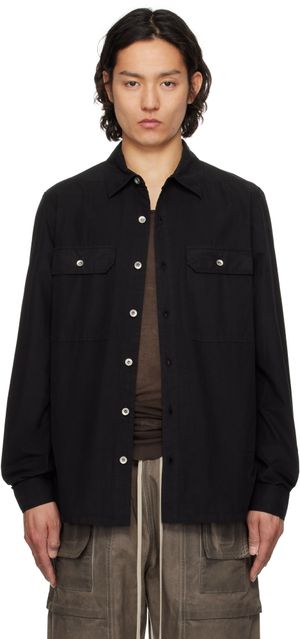 Rick Owens DRKSHDW Black Hollywood Overshirt