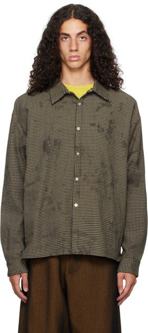 Omar Afridi Chemise Philip gris et noir