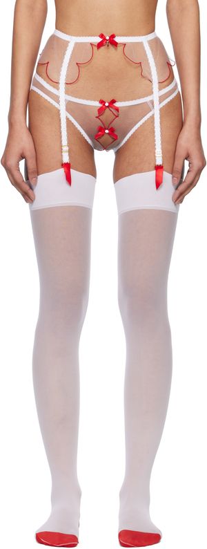 Agent Provocateur White & Red Lorna Briefs