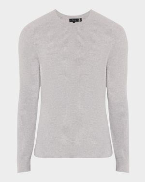 Men's Cashmere Waffle-Knit Sweater