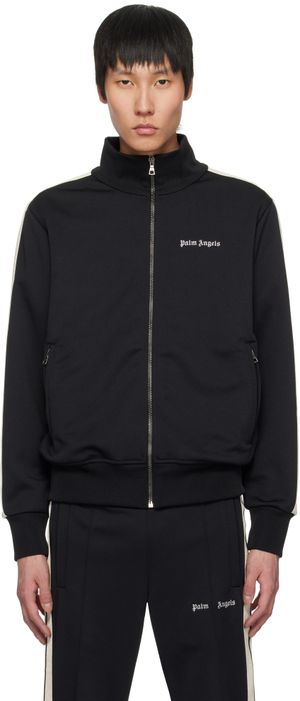 Palm Angels Black Classic Logo Track Jacket