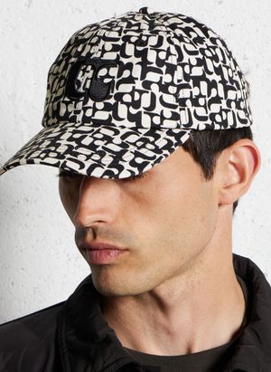 Le Temps Des Cerises - Casquette à motifs en coton - Taille Unique - Noir