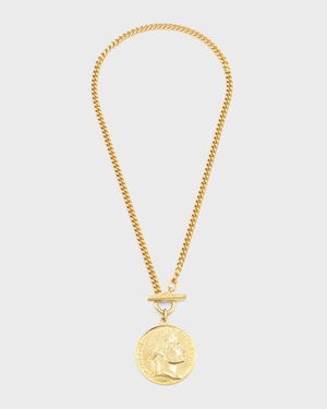 Gold Coin Pendant Necklace