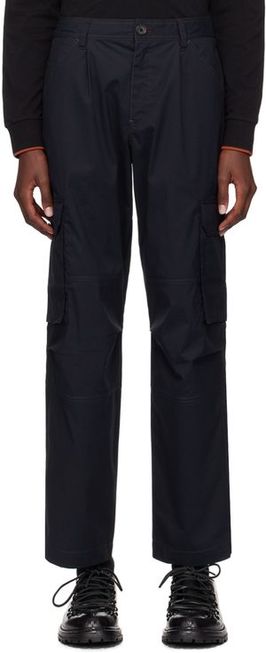 PS by Paul Smith Navy Loose-Fit Cargo Pants