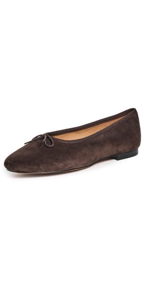 Madewell Francine Suede Ballet Flats Dark Carob 10
