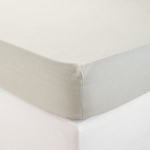 Madura - Drap housse - Taille 180x200 cm - Beige