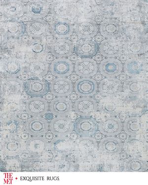 Legacy Power Loomed Ivory & Blue Rug, 12' x 15'
