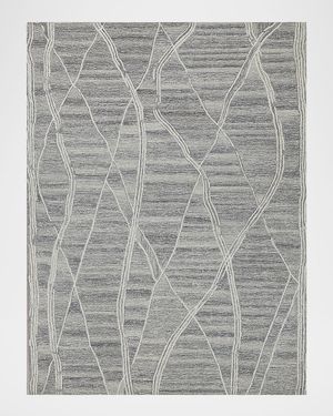 Tangiers Hand-Tufted Gray/Ivory Rug, 10' x 14'