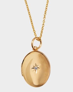 Alana 14K Gold Diamond Locket Necklace
