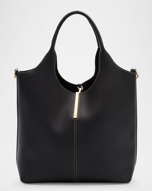 Small Leather Tote Shopping Bag